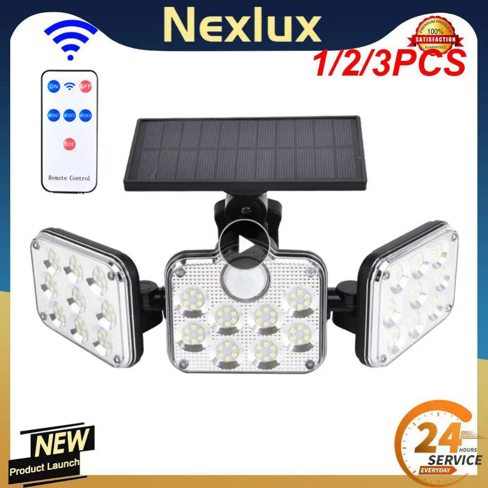 

1/2/3PCS Solar Lights Outdoor 500w IP65 Waterproof Solar Wall Lights Outdoor 3 Modes Solar Motion Sensor Security Light for