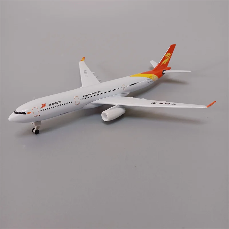 Модель самолета из металлического сплава с колесами 20 см, авиакомпании China капитальные авиалинии, аэробус 330 A330, авиакомпании