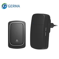 germa wireless doorbell eu plug self powered outdoor waterproof door bell long wireless distance 38songs home welcome doorbell