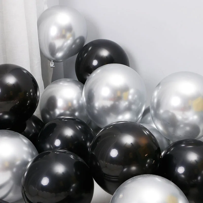 

JIMITU черные и белые воздушные шары 12 дюймов