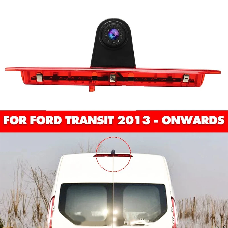 

Waterproof Brake Light Camera for FORD Transit 2014-2018 Car Rear View Reverse Back Up Parking Dual Camera with 5ch Monitor