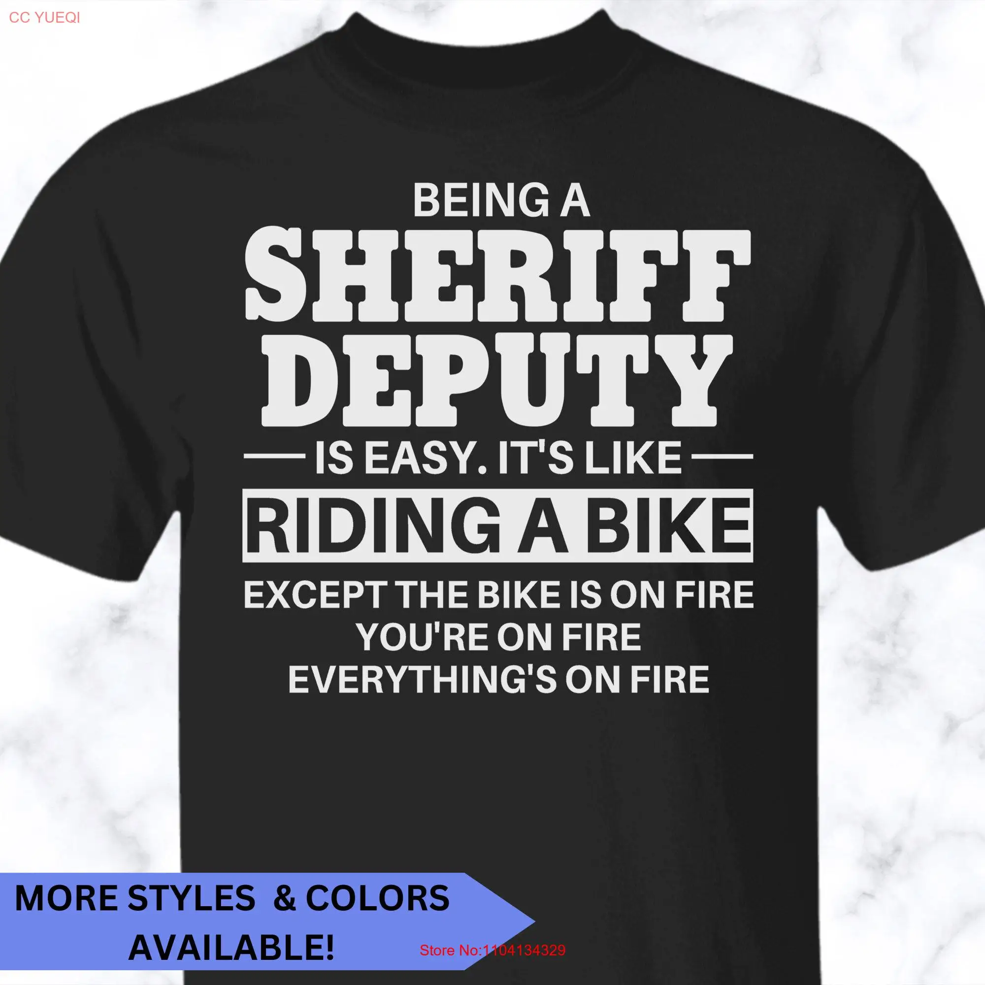 Рубашка Sheriff Deputy Футболка унисекс APS001 с длинными или короткими рукавами