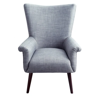 

Custom luxury delicate design wooden velvet leisure sofa chair with high backrest comfortable stool for restaurant apartment