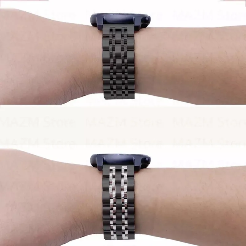 For Amazfit Pop Pro BIP Lite S U ZEPP E GTS 3  2 Mini 2e GTR 42mm Metal Strap Stainless Steel Replacement Watchband Accessories