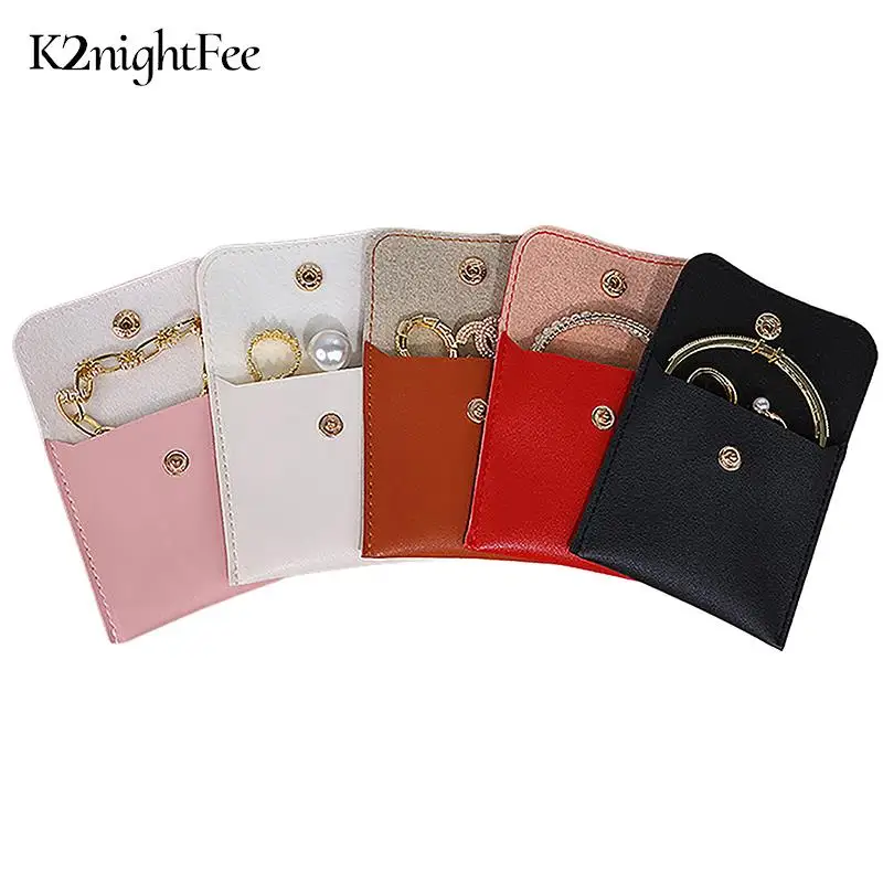 

Роскошная сумка из искусственной кожи для ювелирных изделий, мешочек для упаковки серег, колец, цепочек, браслетов, органайзер для хранения, кошелек для мелочи