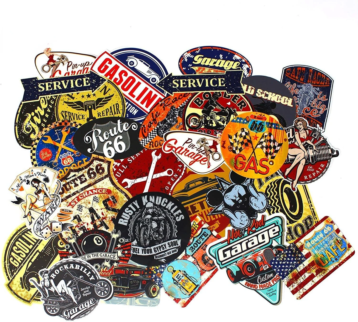 Винтажная ретро-наклейка в стиле старой школы Route 66 брендовая наклейка на