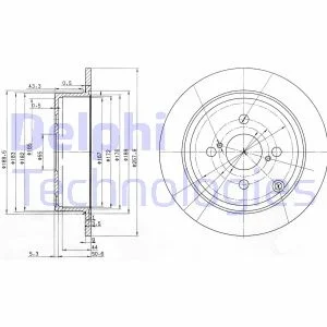 

B3889 for rear brake disc (aynas) flat COROLLA VVTI gasoline 2003 (× 4)