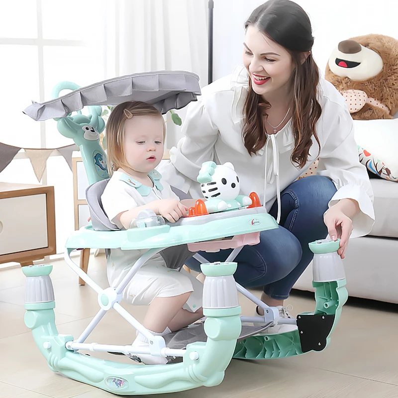 

Safety Baby Walker Multifuncion Antirollover Folding Newborn Learning Walking Car With Wheels Anti-O Leg