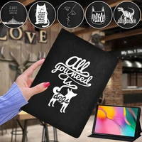 tablet case for samsung galaxy tab s7 11tab s6 lite 10 4s6 10 5s5e 10 5s4 10 5 inch white picture print leather stand cover