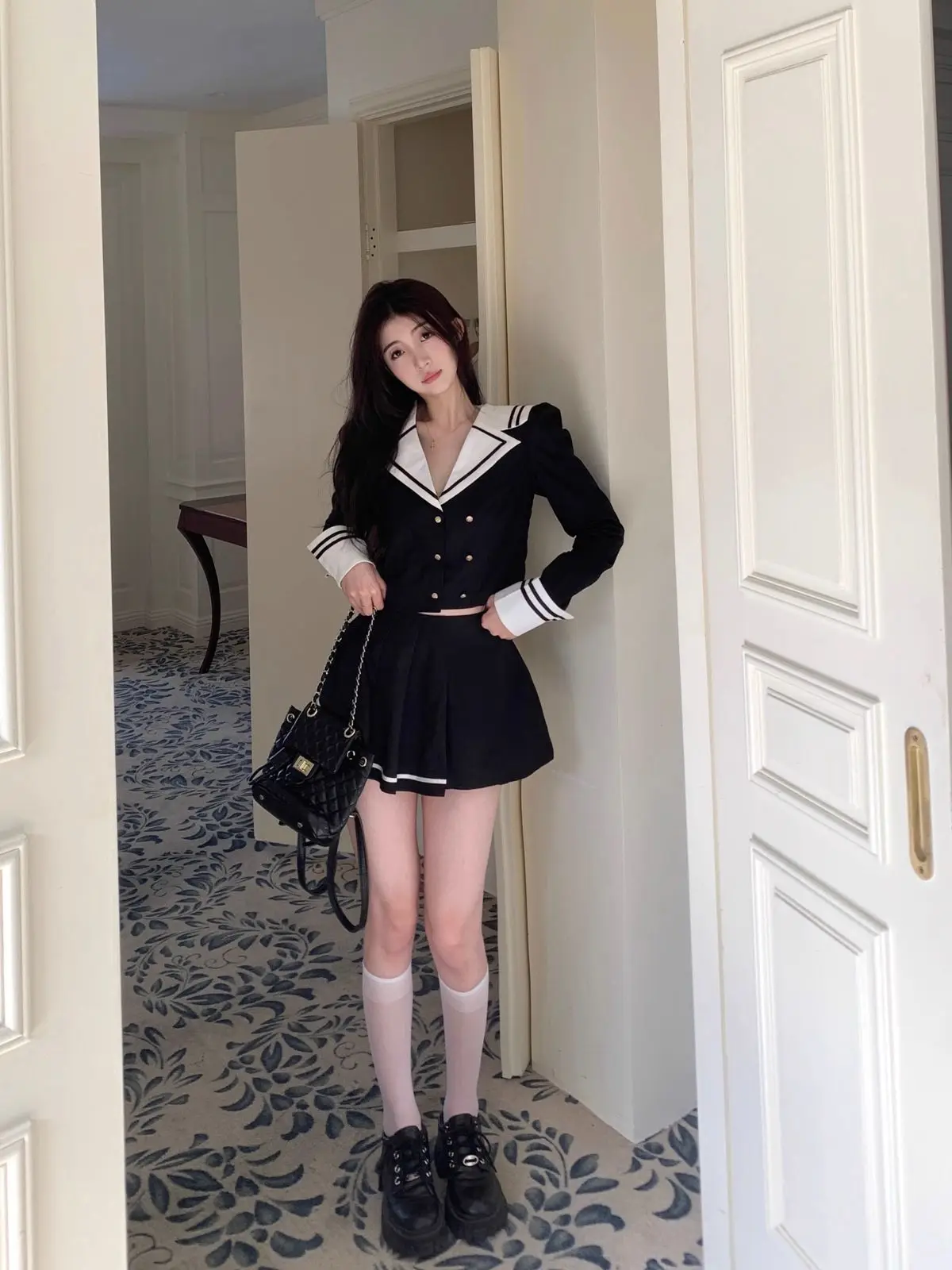 Осенний японский кавайный новый комплект из двух предметов женские милые