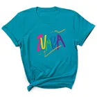 Футболка Zumba Женская с принтом букв, модал, Свободная рубашка с коротким рукавом, Модный повседневный Топ в стиле Харадзюку, летняя одежда