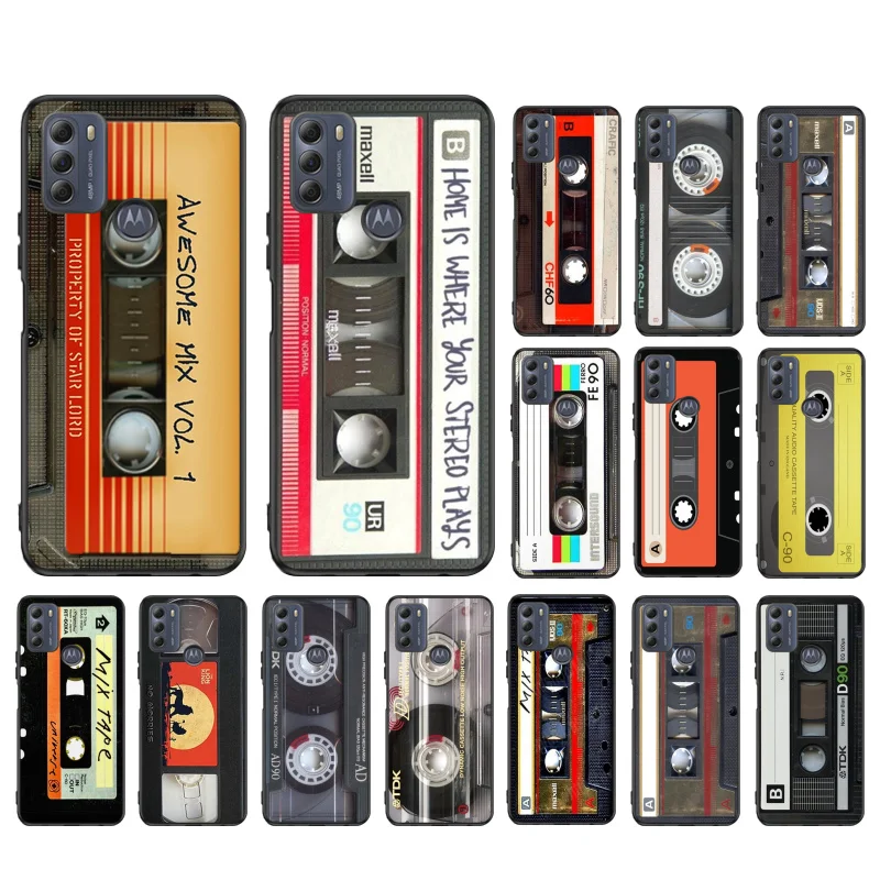 

Original Retro Cassette Tape Phone Case for Motorola Moto G 5G G50 G30 G10 G60 G Pure G Stylus G40 Fusion G Play G Power