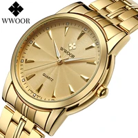 wwoor classic retro watches for men top brand waterproof stainless steel new quartz men wristwatches fashion luxury montre homme