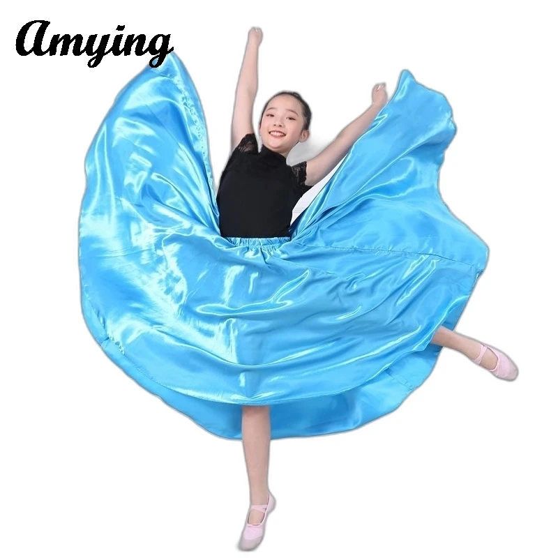 Юбка на 360/540/720 градусов по краю танцевальное платье с открытием для девочек наряд