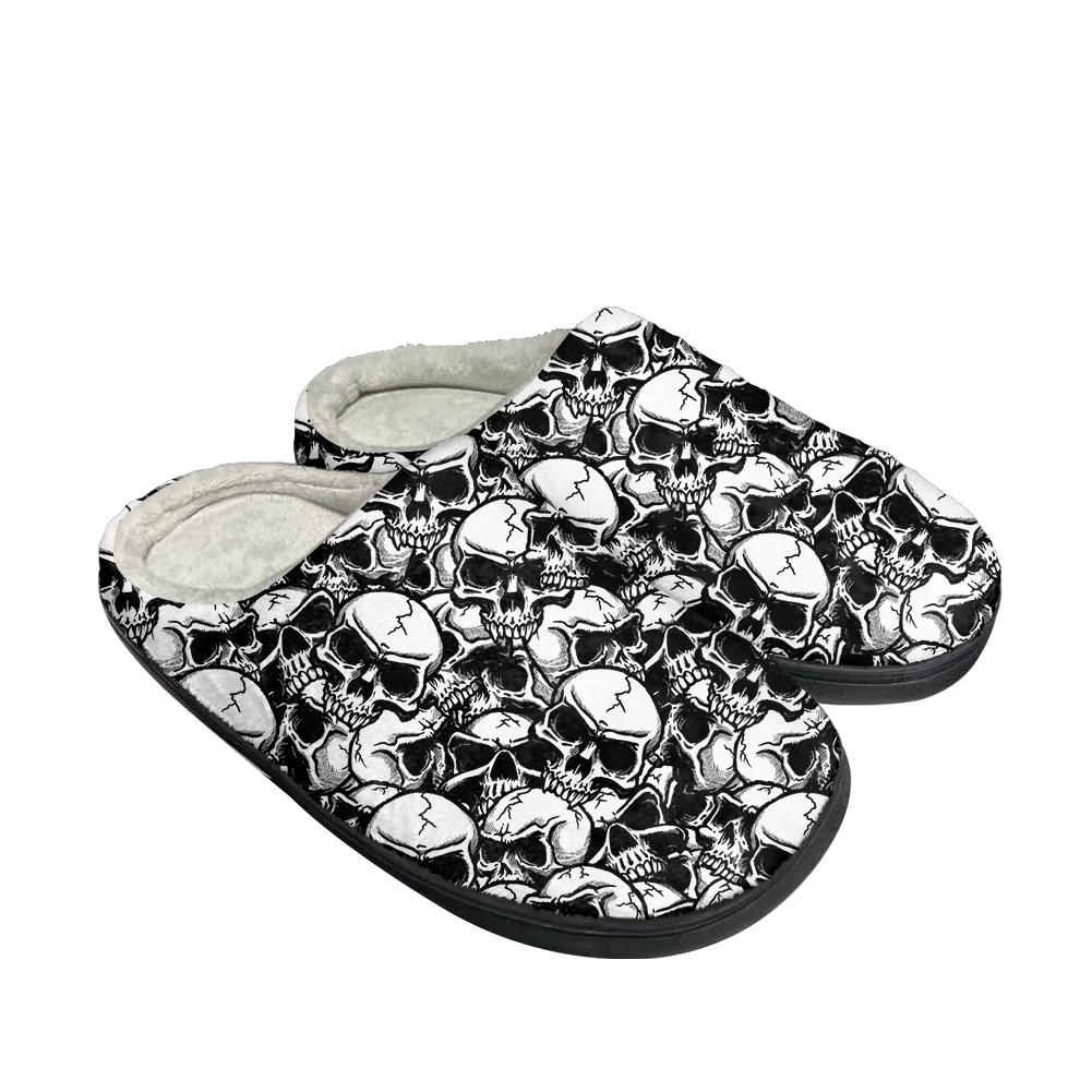 

Hot SKull PAisley Fashion Cotton Custom Slippers Mens Womens Sandals Plush Casual Keep Warm Shoes Thermal Comfortable Slipper