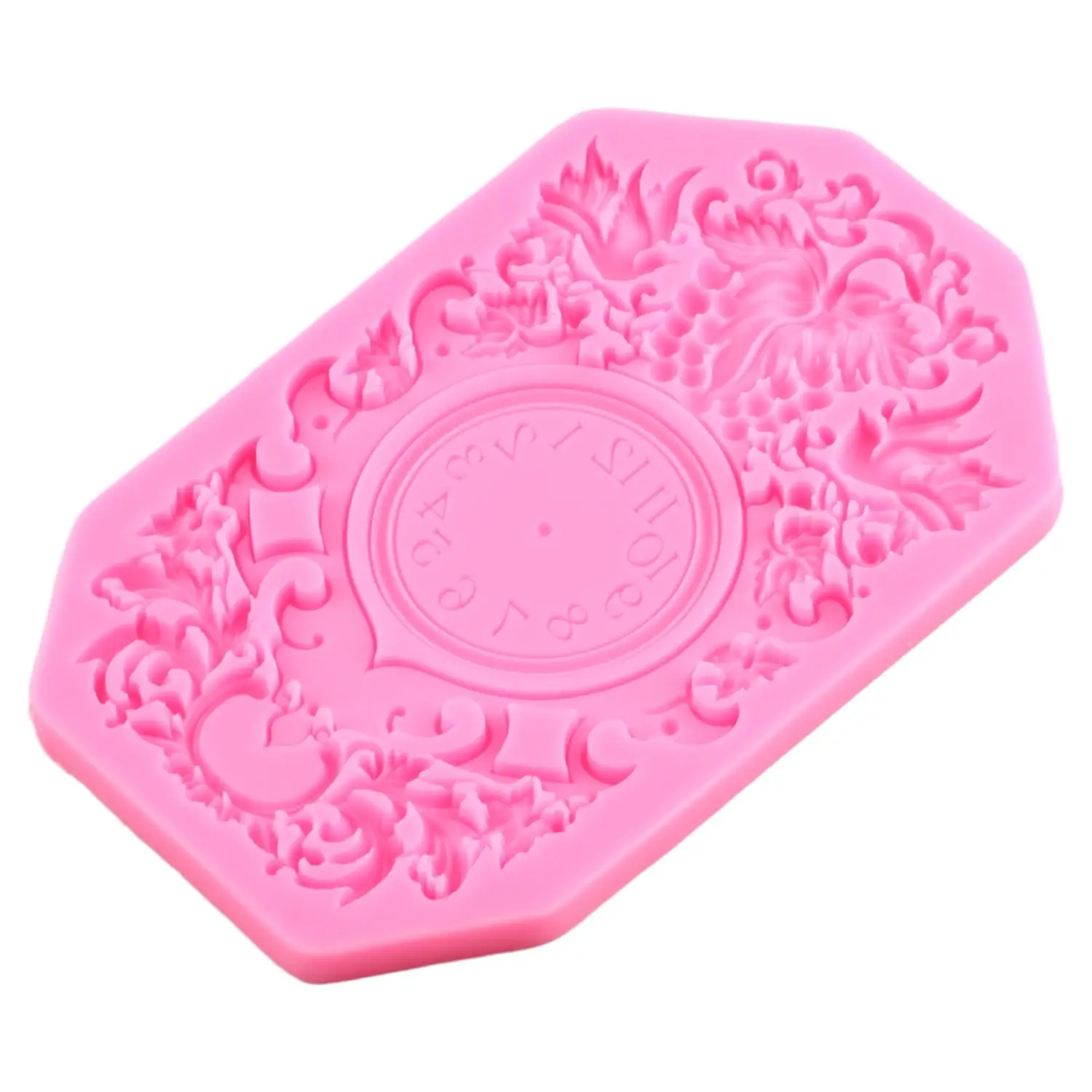 Часы в барочном стиле силиконовая форма для помадки украшения тортов кексов