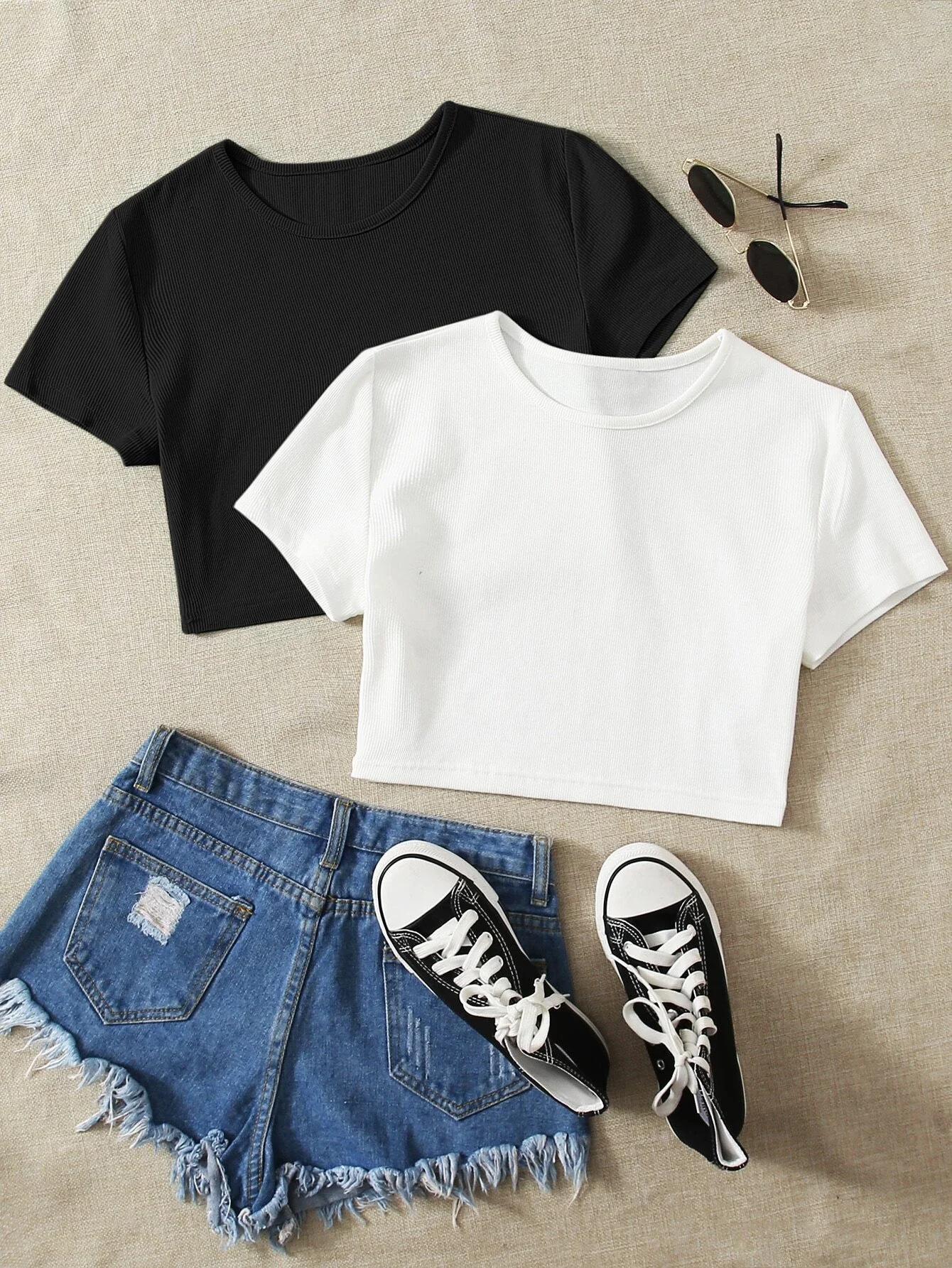 

2 Pack Crop Top