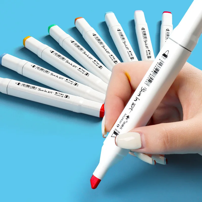 Маркеры художественные на спиртовой основе 12/18/24/36/48/60 цветов