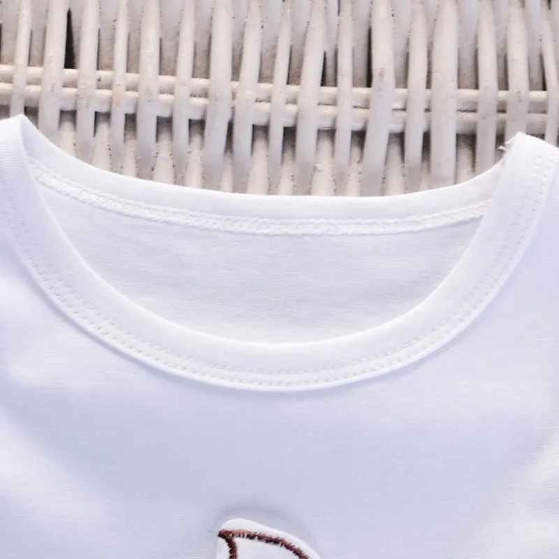 Летний Комплект Одежды Для Девочек: Футболка И Шорты С Мультяшным Мороженым