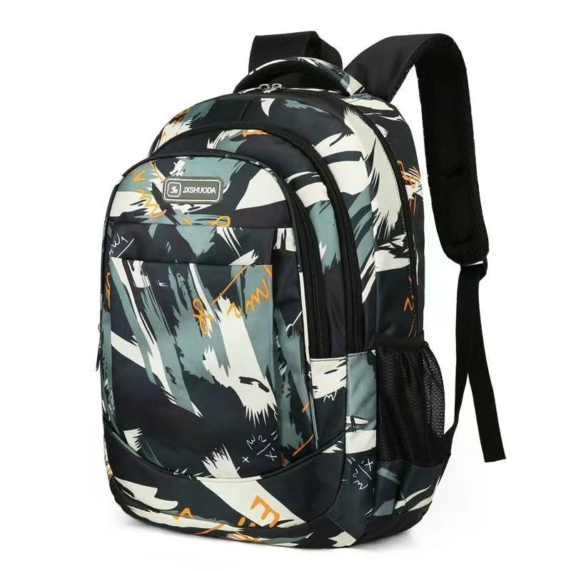 

Large Capacity Man backpack Lightweight Nylon Fabric Camo backpacks for Teens Fashion Scool bags Boys OrthopedicTravel Bags