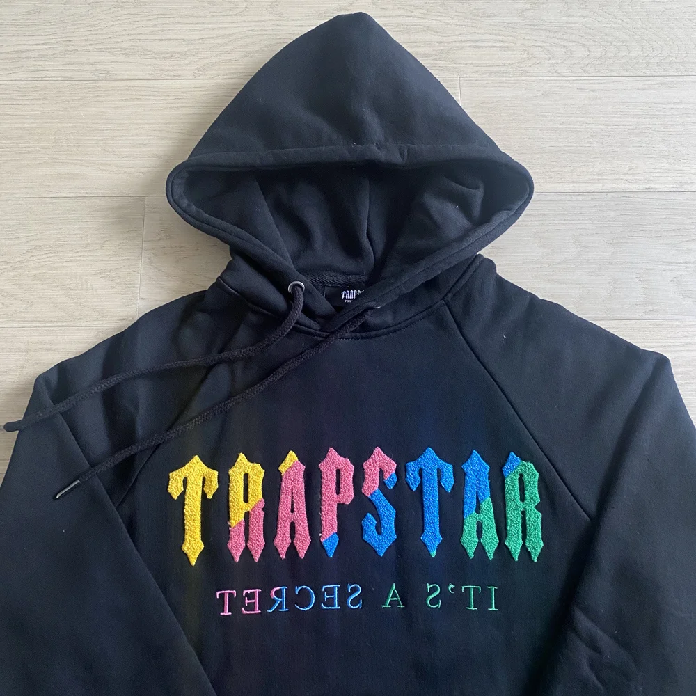 

Luxury Brand high quality 2023fw Trapstar Tiger Towel Embroidered Hoodie Men Women 1:1 High Street Orange Pullover Hooded