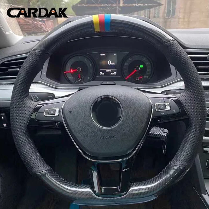 Фото Женская замша CARDAK, черный цвет, для Volkswagen Golf 7 Mk7 Touran, новое поло Jetta Passat B8 Tiguan №2