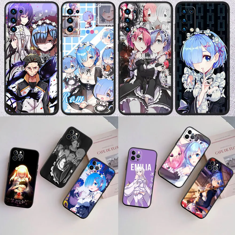 Фото Новый высококачественный чехол Re Zero Emilia Ram Rem для Xiaomi Poco C40 C50 C51 C55 C65 C71 C75 F3 F5 F6 F7 M2 M3 Pro Ultra №2