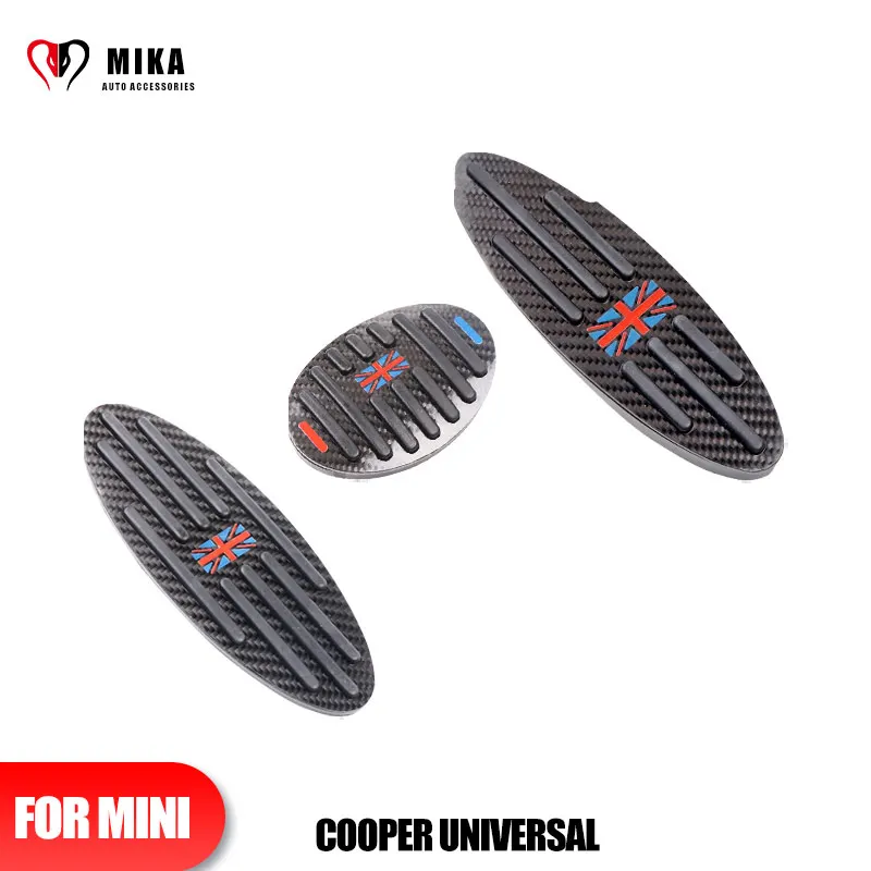 

For Restfoot Pedal Stickers Universal For Mini Cooper F55 F56 F60 R55 R56 R60 Interior Details Carbon Cover Auto Accessories
