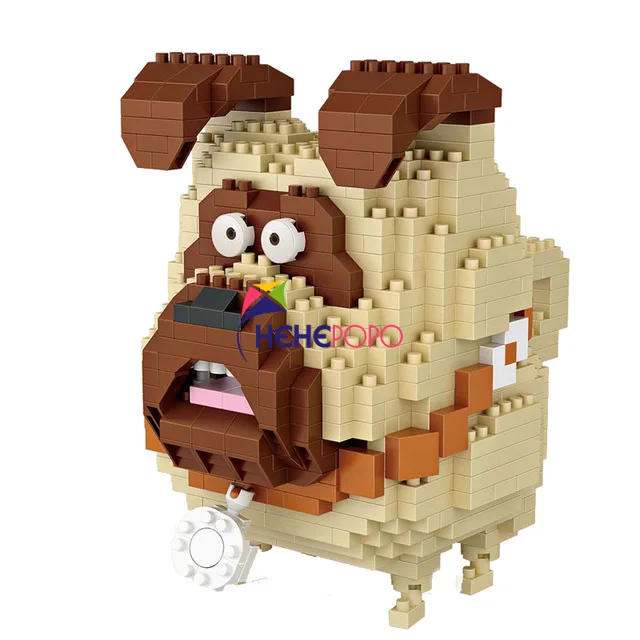 

Classic Diamond Blocks Cartoon Building Toys Bull Dog Model Pets Building Blocks for Children Gifts Anime Auction Figures 9787