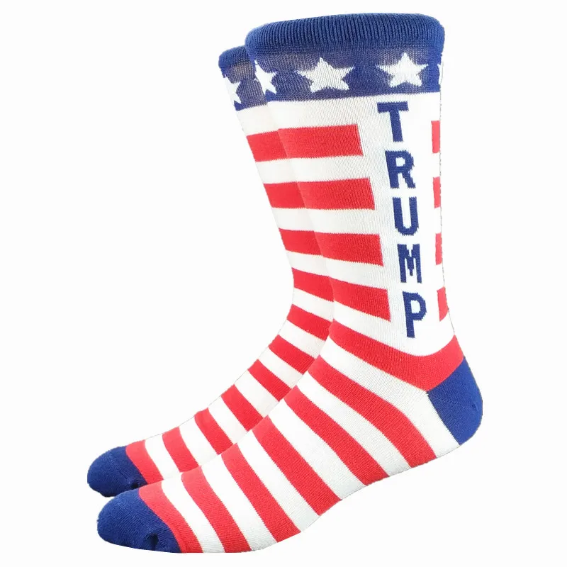 

Men's Happy Funny Donald Trump Strip Socks