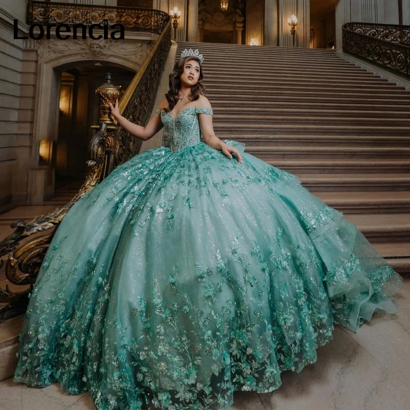 Роскошное бальное платье Lorencia в стиле шалфея свадебное 3D Цветочная аппликация