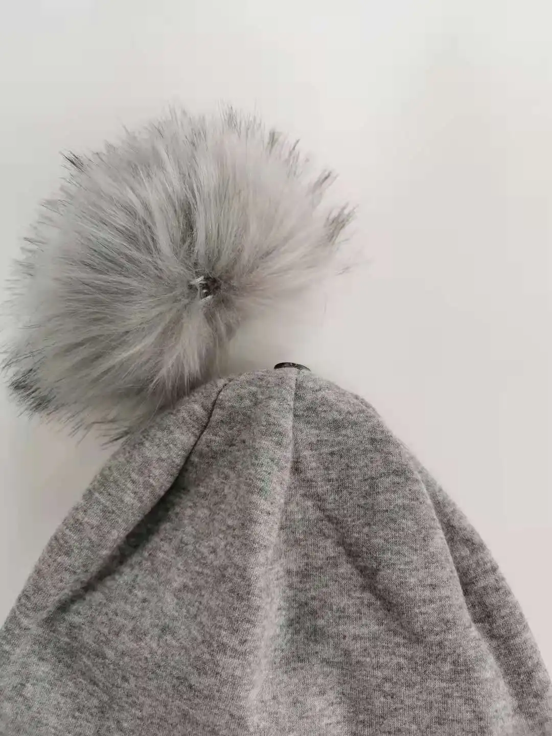 Детские осенние наушники мягкая шапочка Детская Хлопковая с помпоном аксессуары