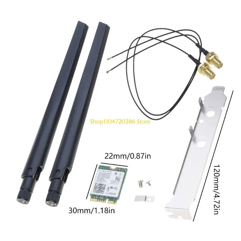 Двухдиапазонный адаптер Wi-Fi K0EA Wireless-AC для 9462NGW CNVI NGFF M.2 E с Bluetooth-совместимой картой 5.0 (art.: 3920db72ca07e) - 3920db72ca07e