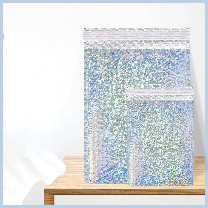 

Металлические голографические пузырьковые пакеты HARKO, 10 шт.