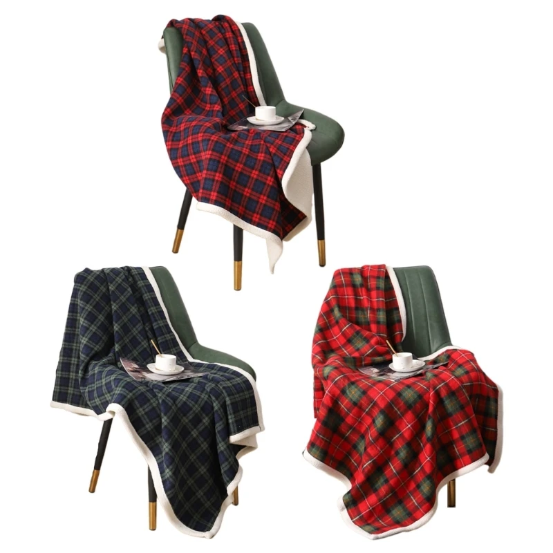 

Plaid Velvet Blankets Office Nap Blanket Sofa Blankets Plaid Christmas Blankets Fluffy Shawl Blankets Bed Cover Drop shipping