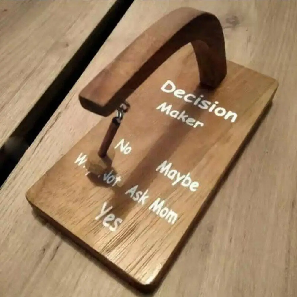 

Магнитный Волшебный деревянный маятник, прибор для принятия решений, новинка, игрушки, игрушки для взрослых, детей, решение, офисное украшен...