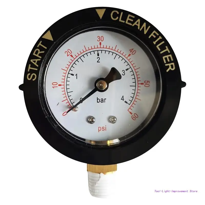 Swimming Pool Filter Pressure Gauge Spa Aquarium Water Press