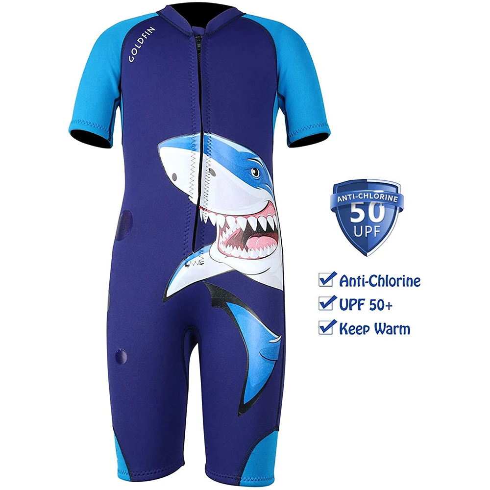 

Kids Shorty Wetsuits 2mm Neoprene Youth Wetsuit Swimsuit for Children Boys Toddler Water Aerobics Swimming Diving Surfing