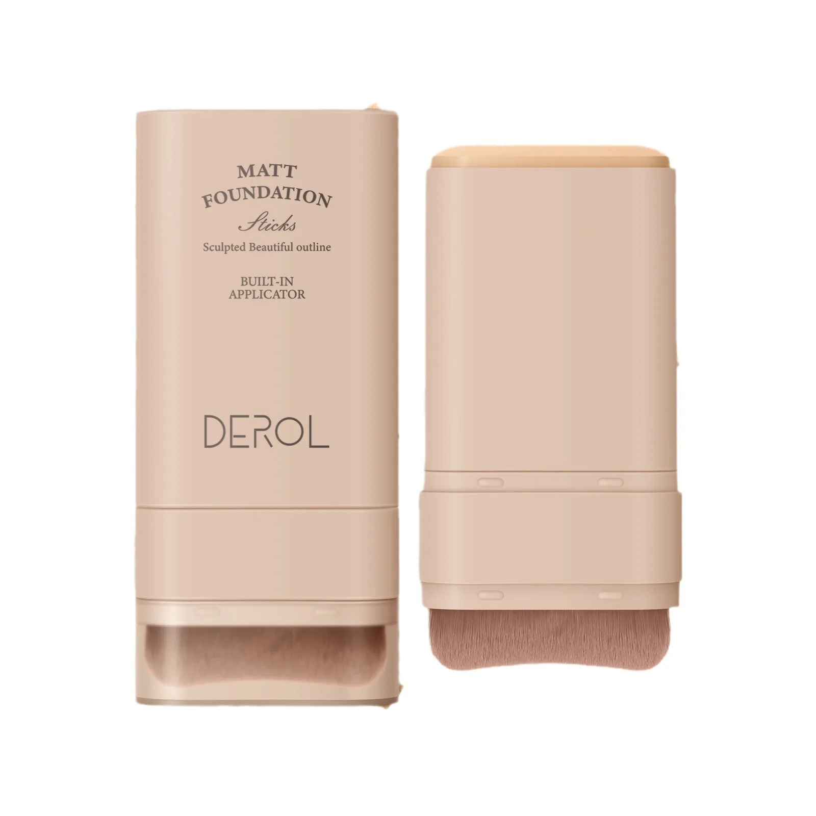Фото DEROL Eraser Foundation Stick с кистью для макияжа №1