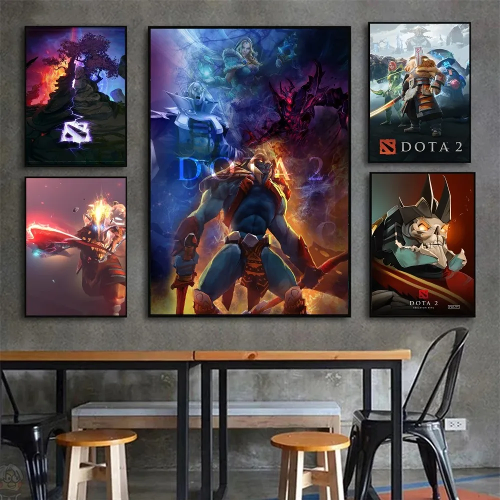 Игра D-Dota 2 постер настенное искусство домашний декор комнаты цифровая живопись