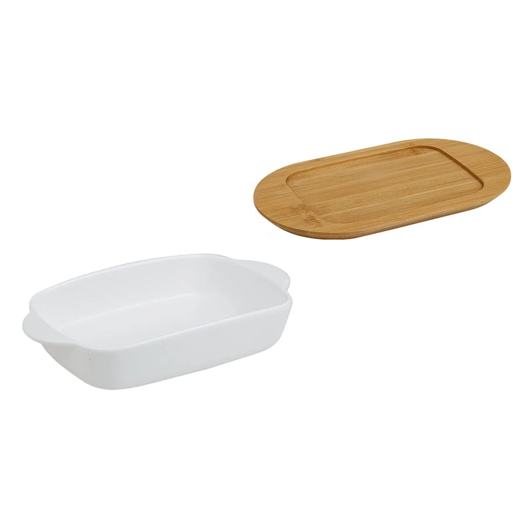 

1 Set of Plate Ceramic Storage Tray Fruit Plate Tray for Home Restaurant Hotel