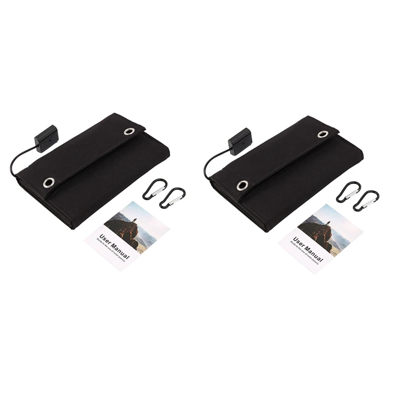 

2X 70W Foldable USB Solar Panel Portable Folding Waterproof Solar Panel Charger Outdoor Mobile Power Battery Charger