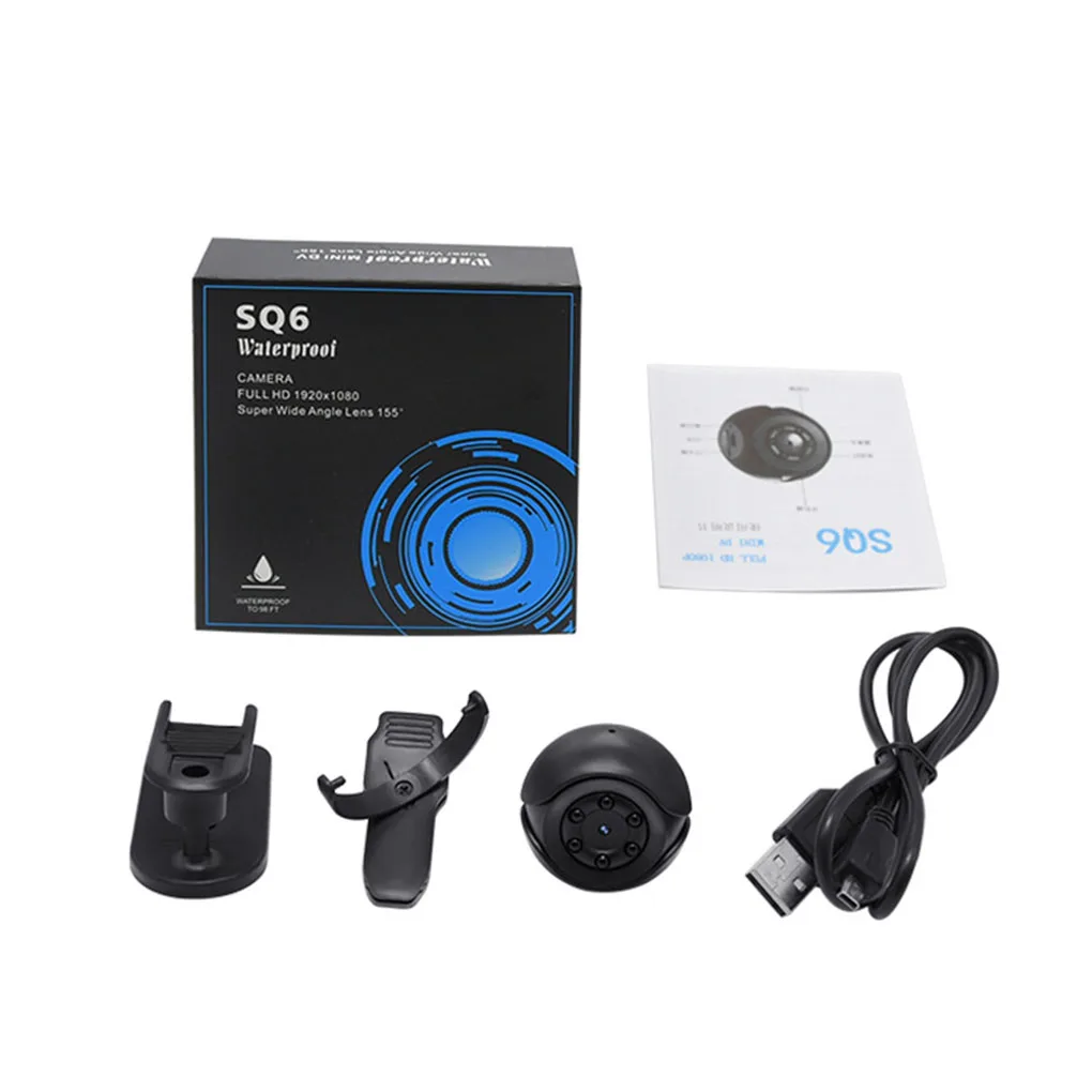 Экшн-камера 1080P для активного отдыха, езды на велосипеде, пеших прогулок, занятий спортом, запись DV, обнаружение движения, камера ночного видения