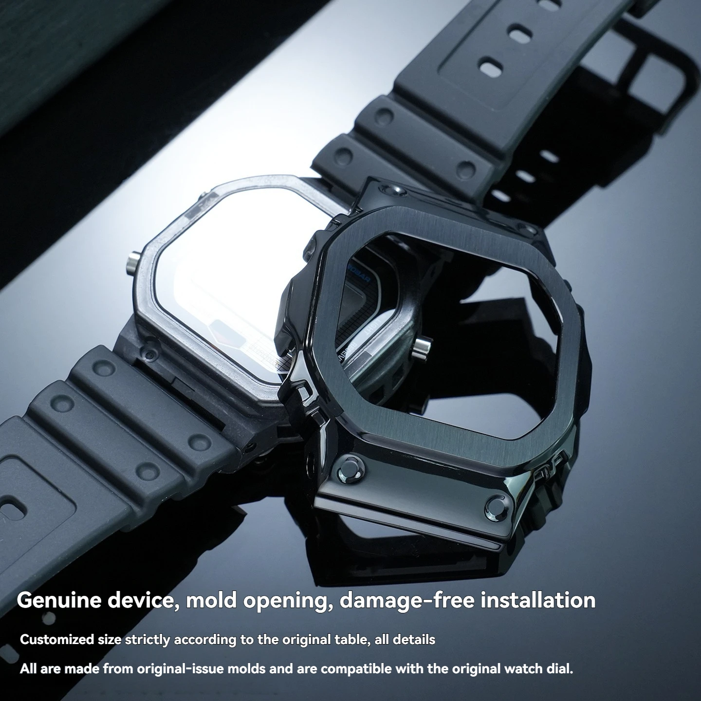 Фото Подходит для Casio 3578 GW-BX5600, модифицированный корпус и ремешок из нержавеющей стали, обновленный стальной корпус GWBX5600. №2