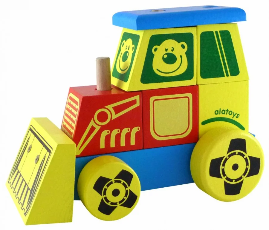 Конструктор-каталка Alatoys Трактор большой | Спорт и развлечения