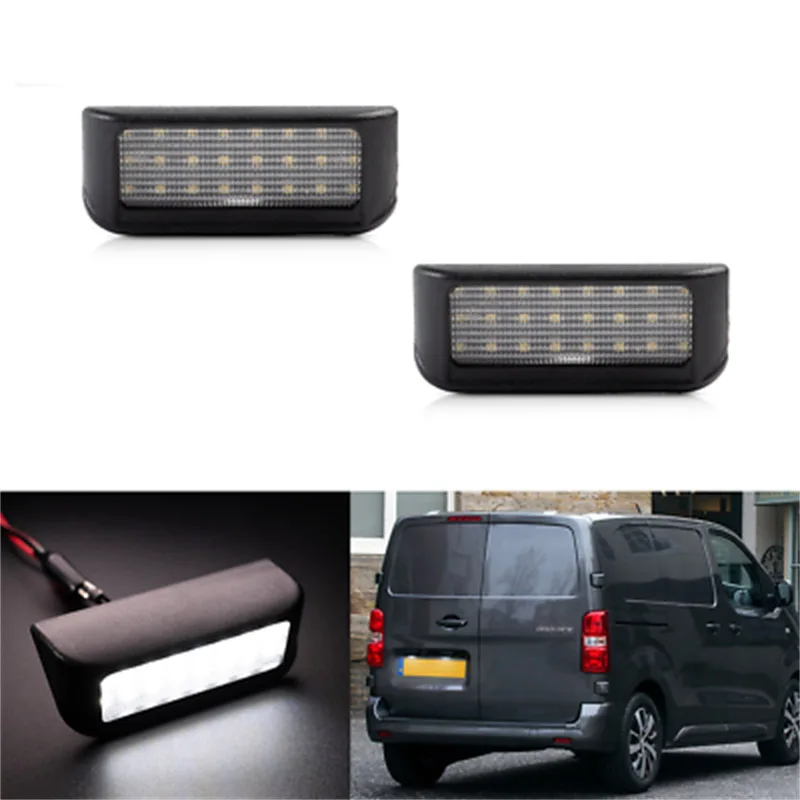 

Фотолампа для Toyota Proace I II 6000 с белым номером, 2 шт.