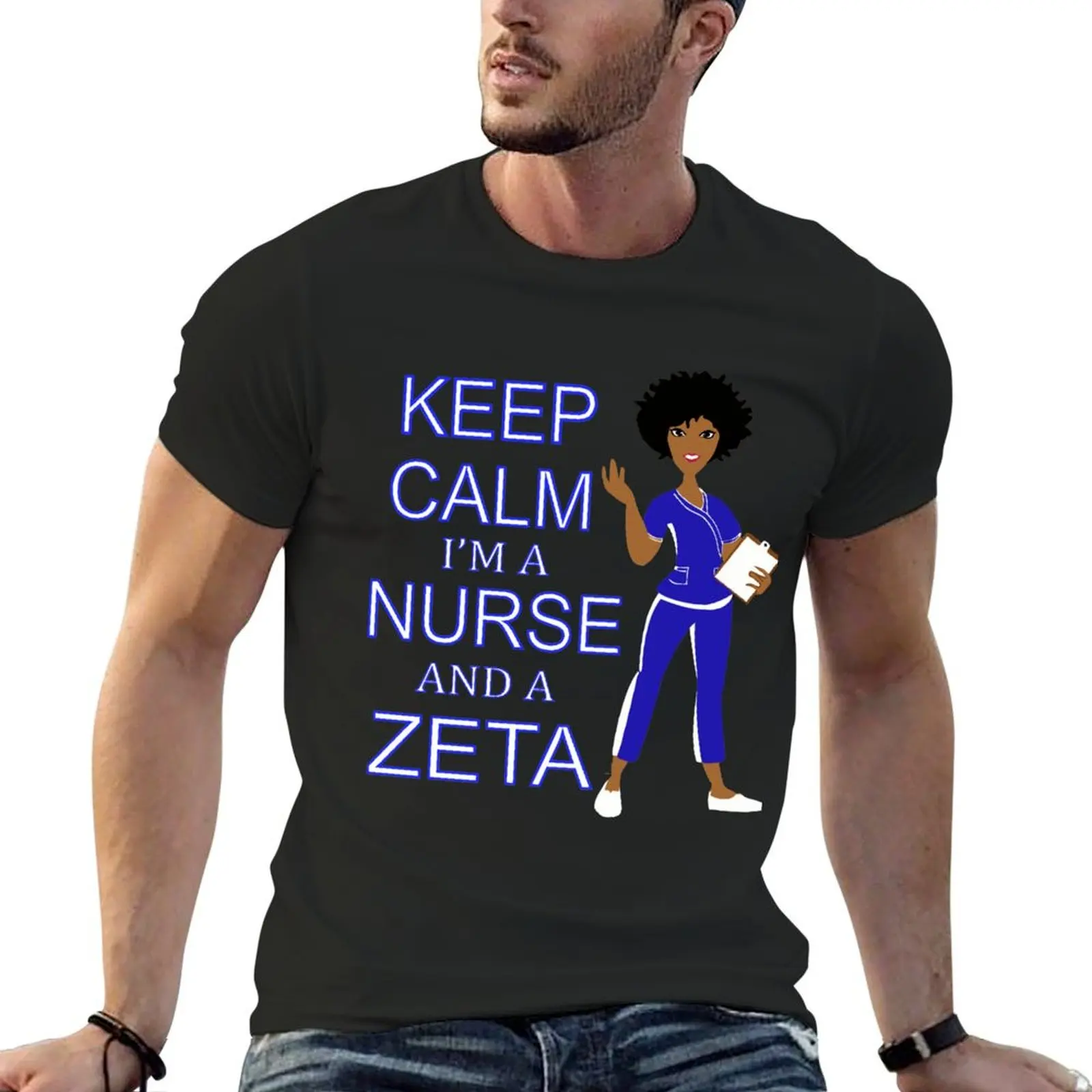 Keep Calm i'm a медсестра And Zeta Phi Beta 1920 - 2020 футболка &quotголубь&quot таможенный дизайн