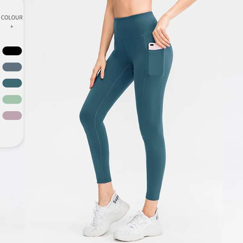 

S-Yoga tight pants pocket outdoor running pants leggings sport women's fitness