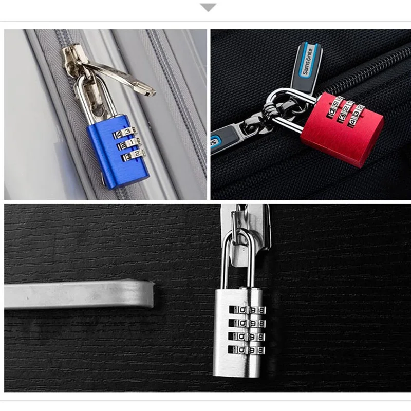 High-Quality Digit Combination Padlock Set Re-settable Combo Lock for School Locker Employee Outdoor Hasp Storage Password Locks |