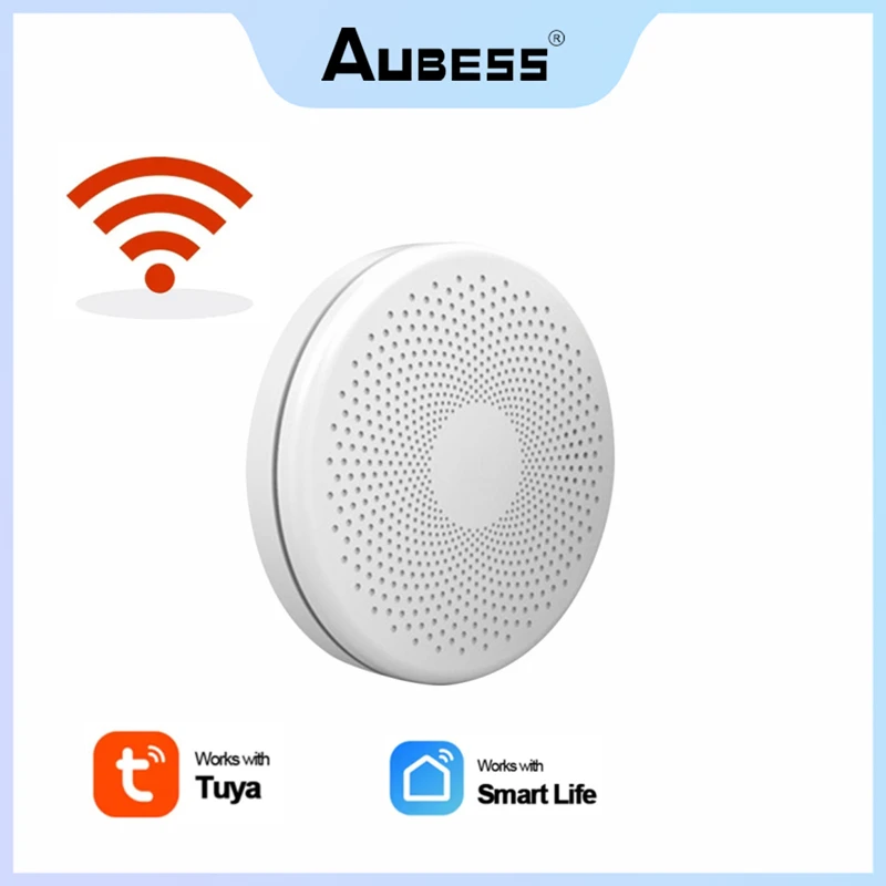 

Беспроводной датчик дыма Tuya с Wi-Fi и светодиодным индикатором